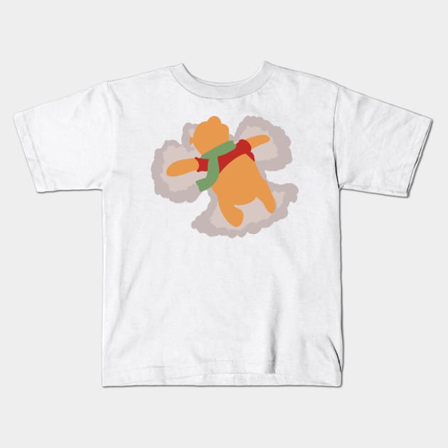 Snow Bear Kids T-Shirt by broadwaymae